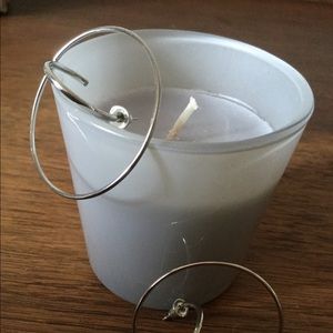 Silver circle hoop earrings